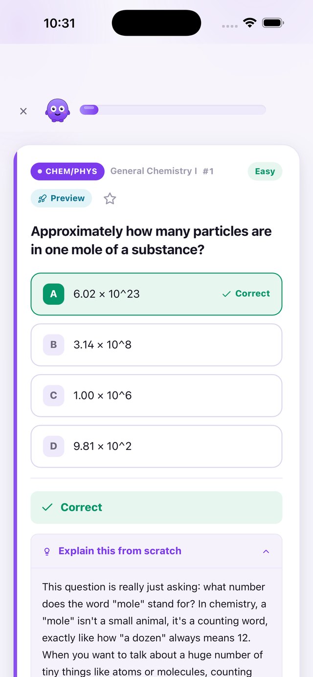 A RampUp practice question with an explanation